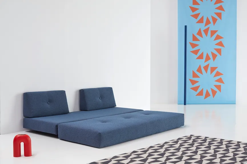 Klappsofa Indu schwarz detail
