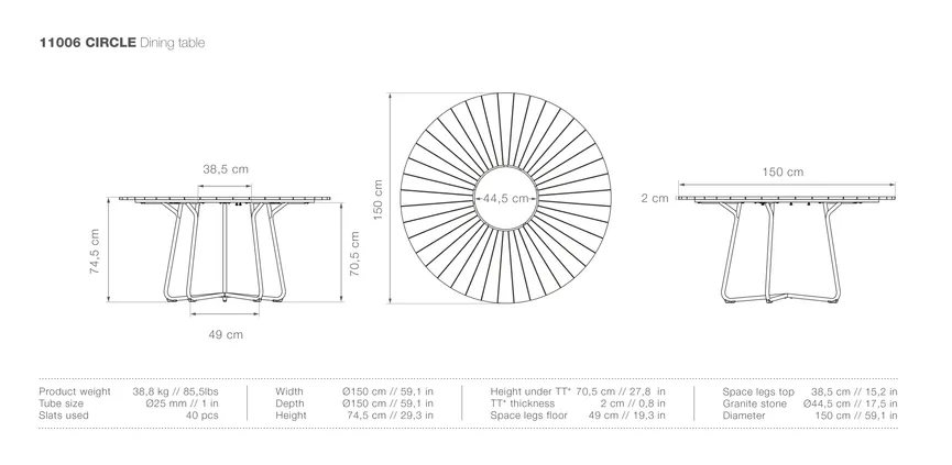 Tisch Ø 150 material_farbe