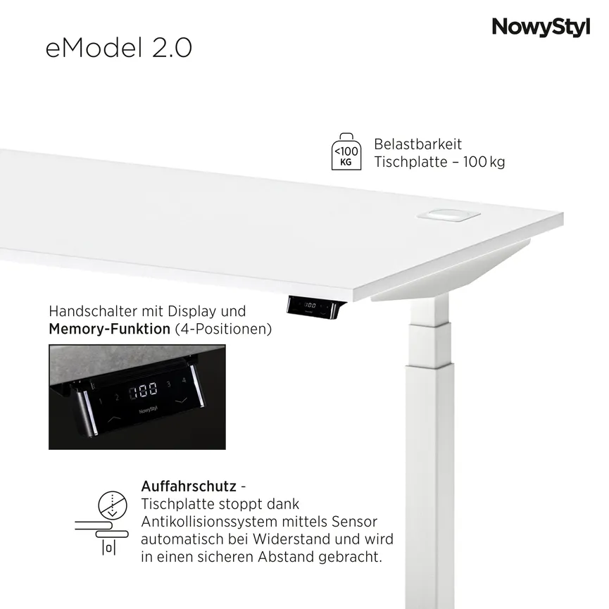 Schreibtisch weiß detail