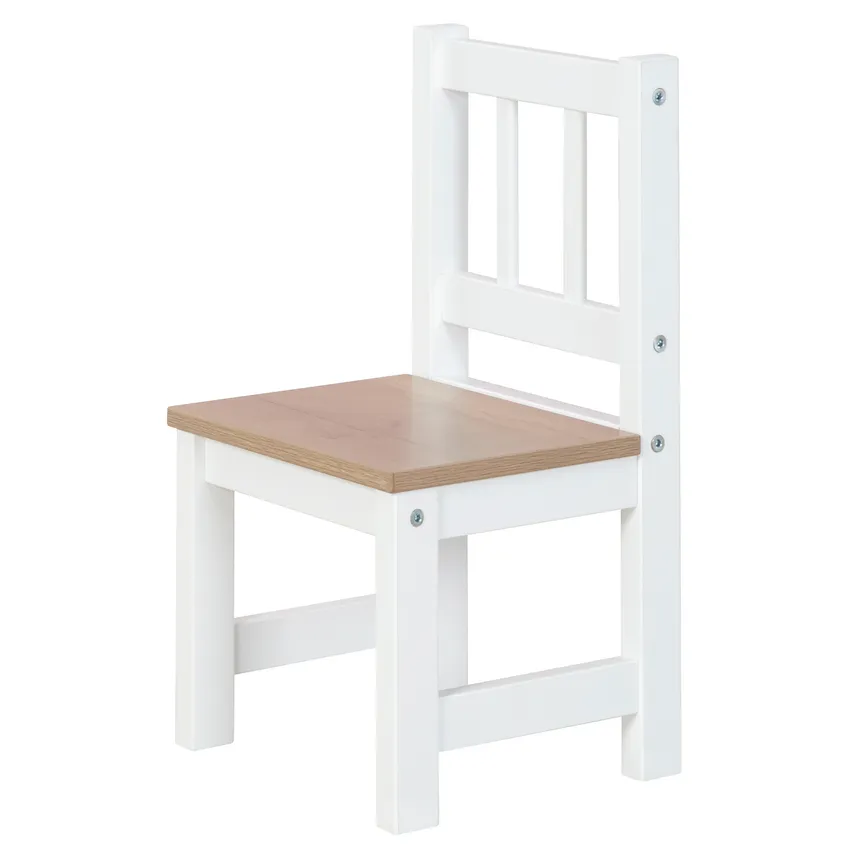 Kindersitzgruppe weiß/natur detail