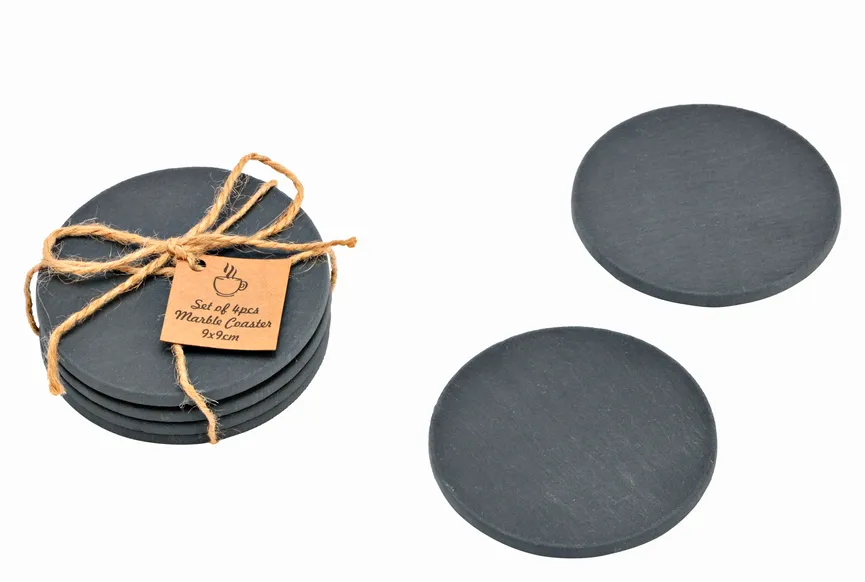Untersetzer schwarz 4er-Set detail