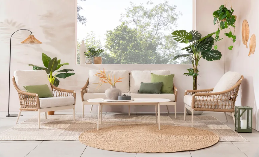 Lounge-Set 4-tlg. milieu