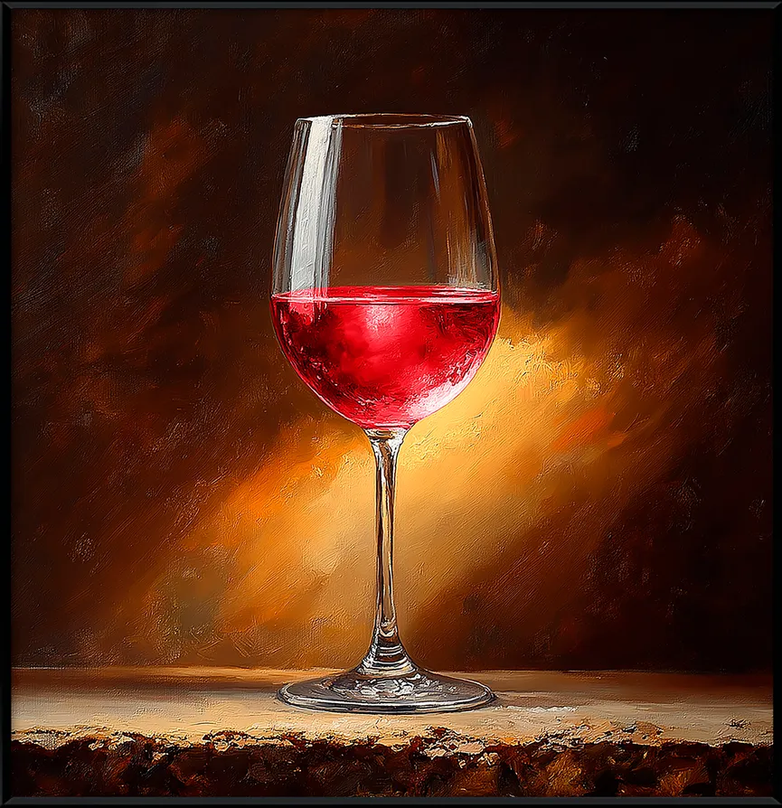 Wandbild "Shimmering Wine I" detail