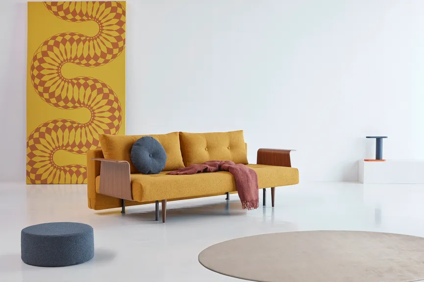 Sofa+AL dunkles Holz milieu