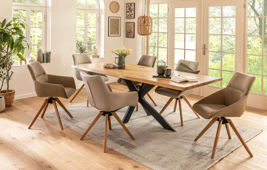 Armlehnstuhl Eiche niedrig milieu