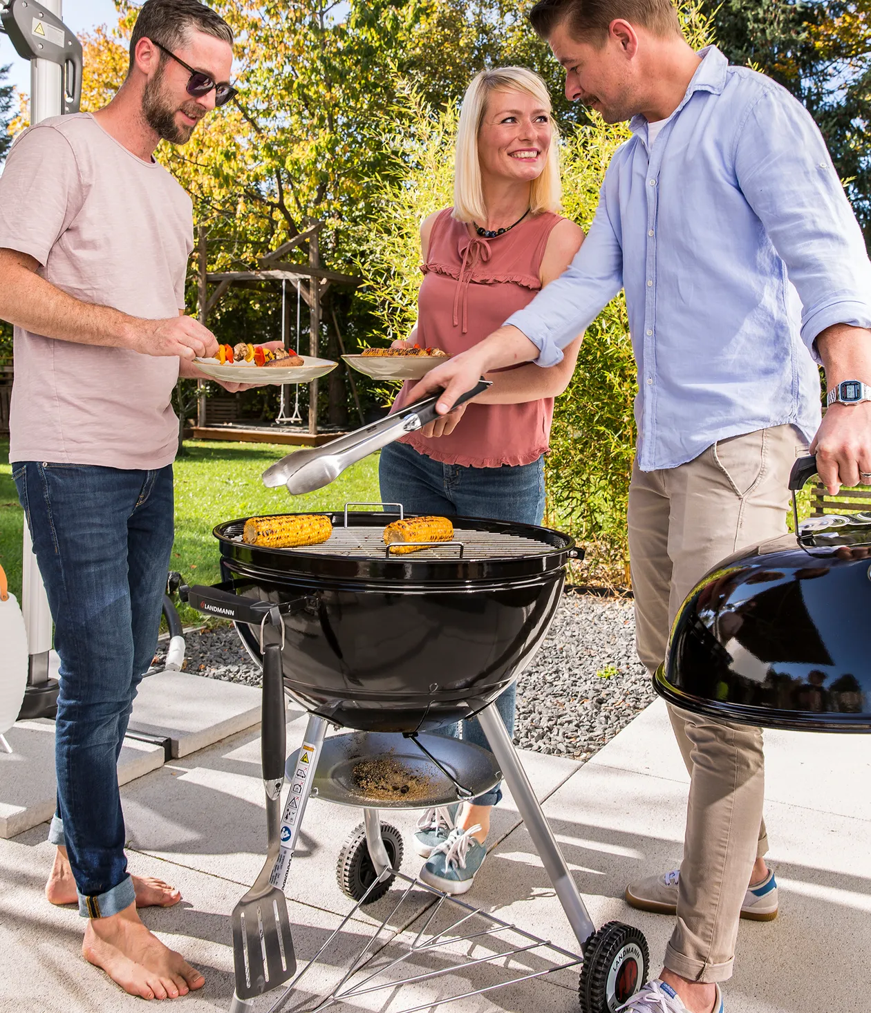 Grillzange und Grillwendeheber