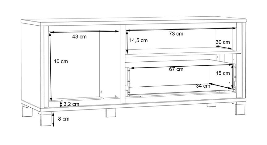 TV-Lowboard detail