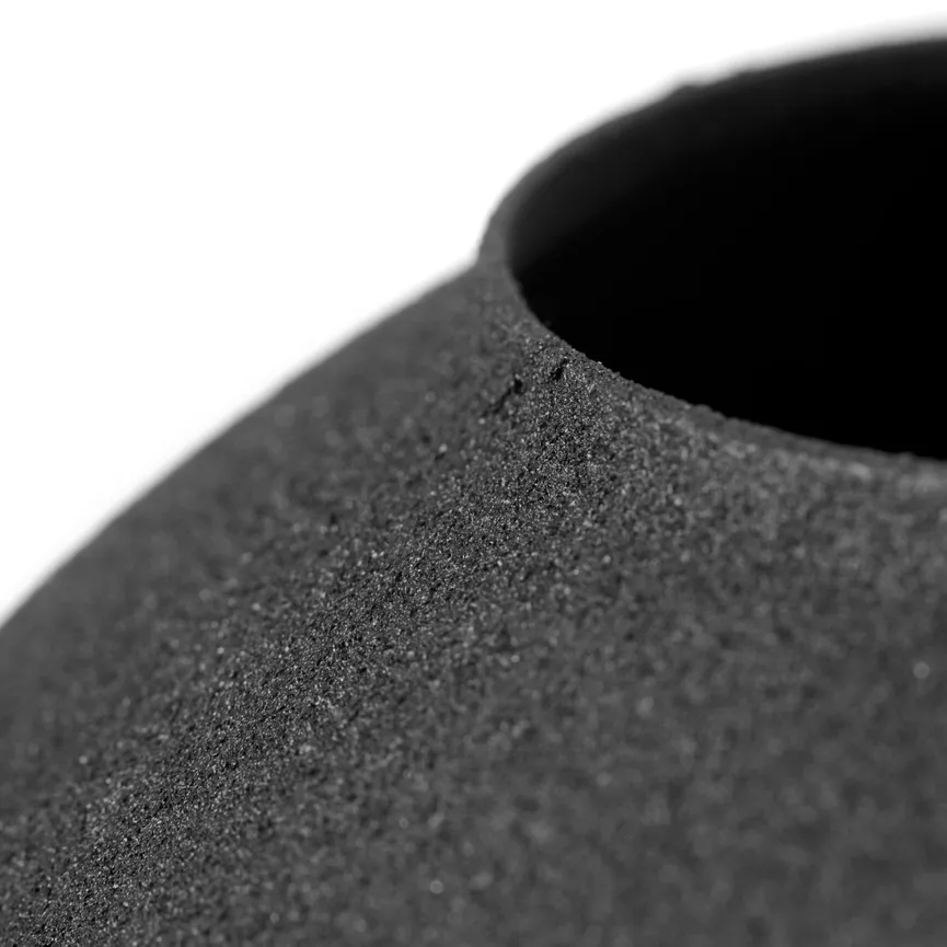 Vase "Casolare" S schwarz detail