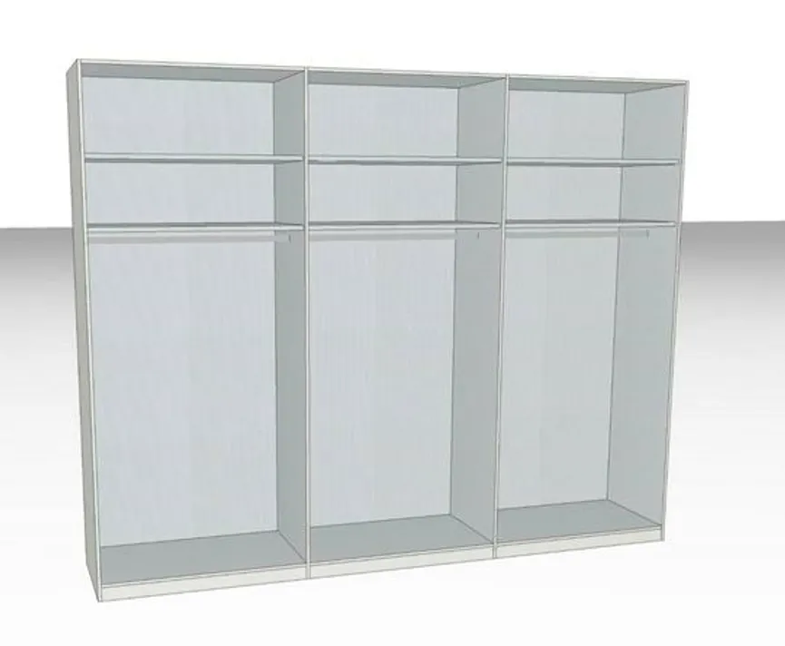 Drehtürenschrank 6-trg. detail