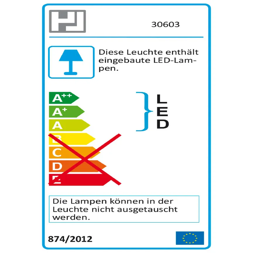 Wandleuchte "Raik" energielabel