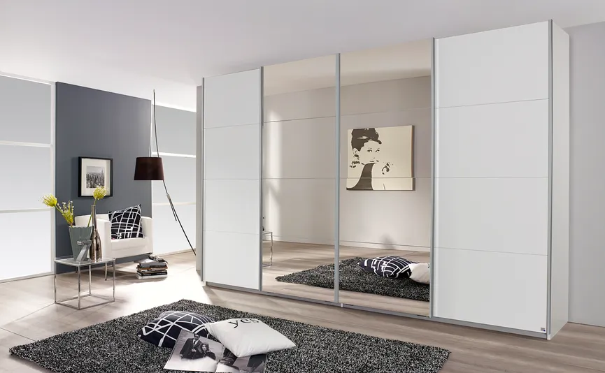 Schwebetürenschrank 4-trg. milieu