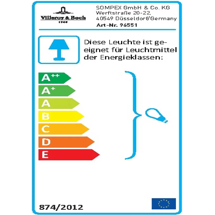 Stehleuchte "Verona" energielabel