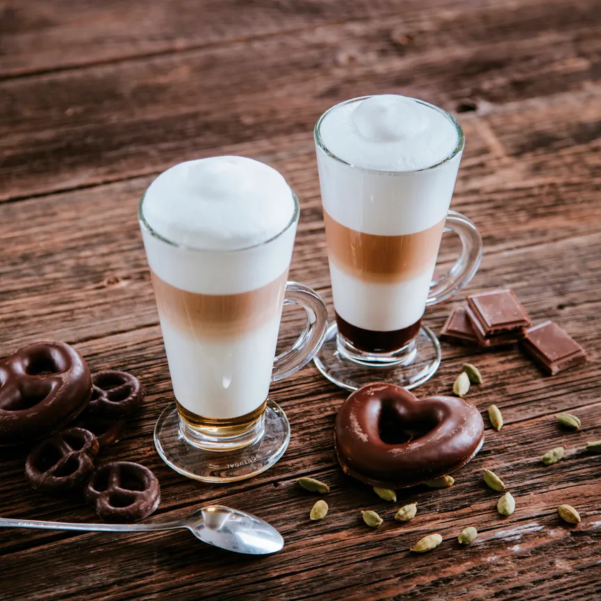 Küche / Kaffee - Milchkaffee I hauptaufnahme
