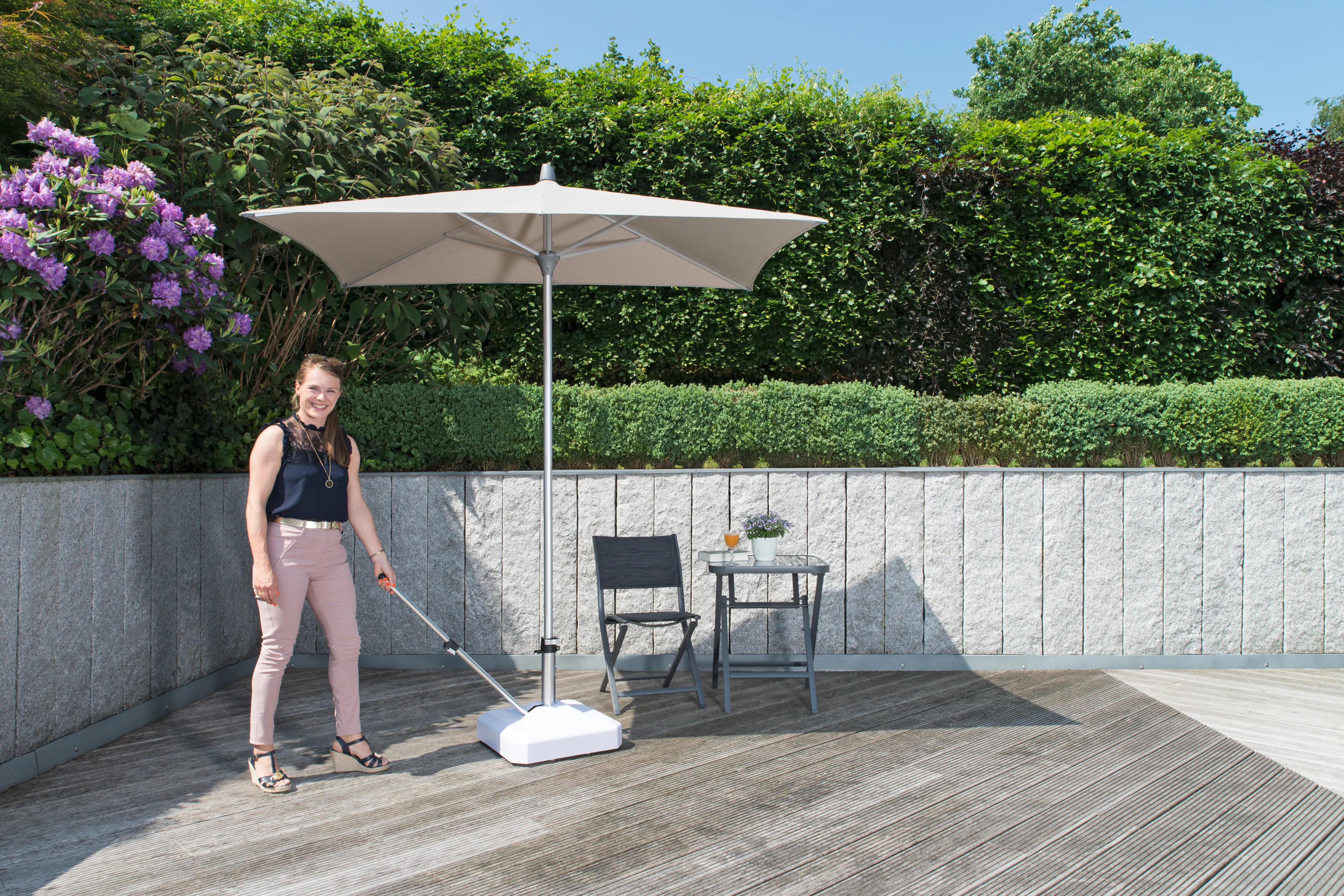 Sonnenschirmständer Mini Plus 45 kg, eckig