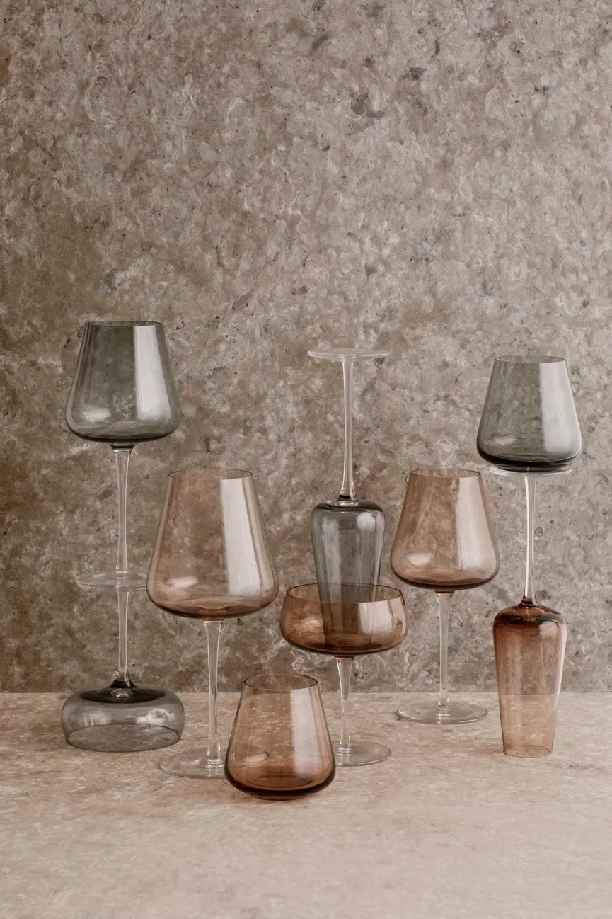 Sektglas "Belo" smoke 2er-Set milieu