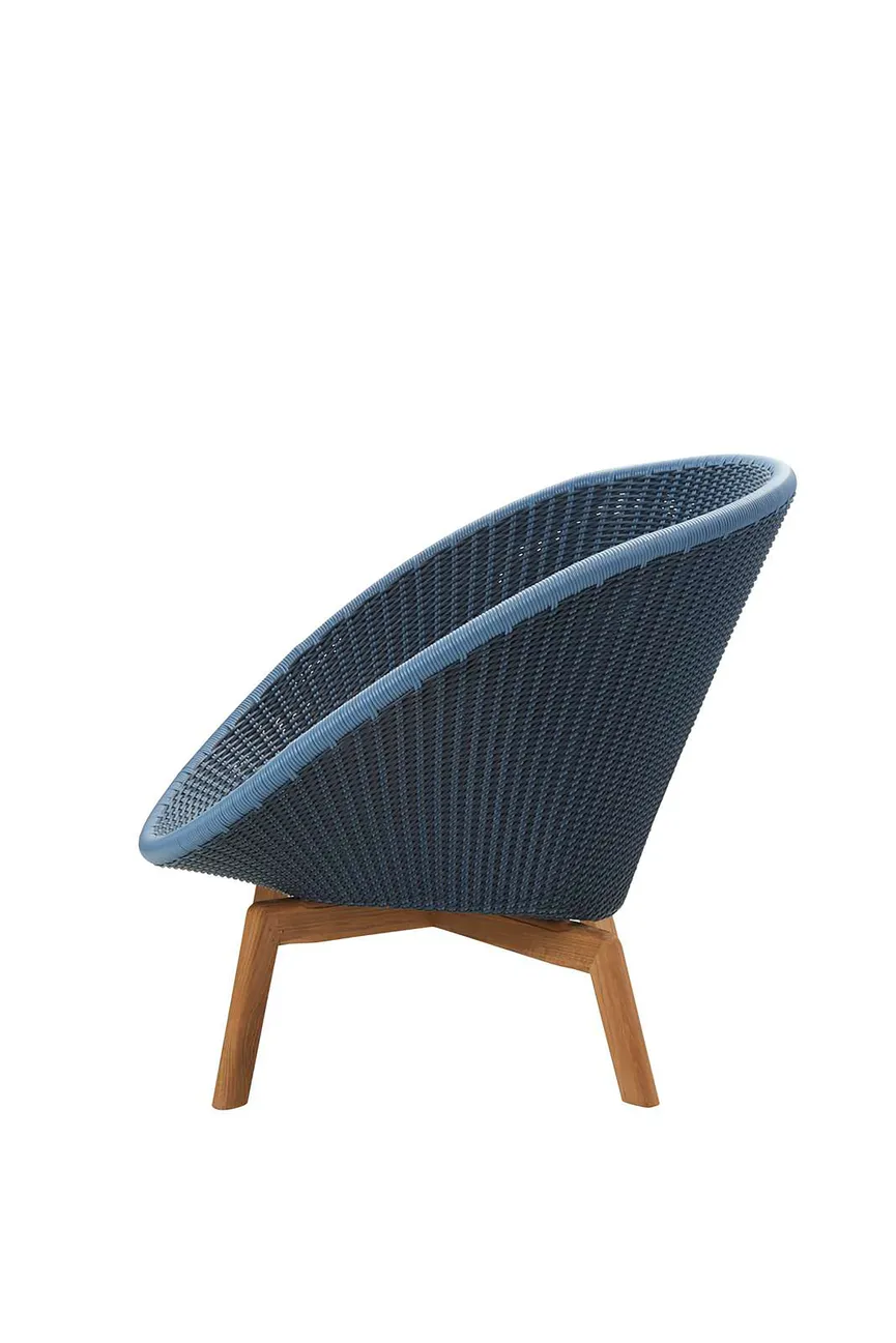 Lounge Sessel m. Teakbeine detail