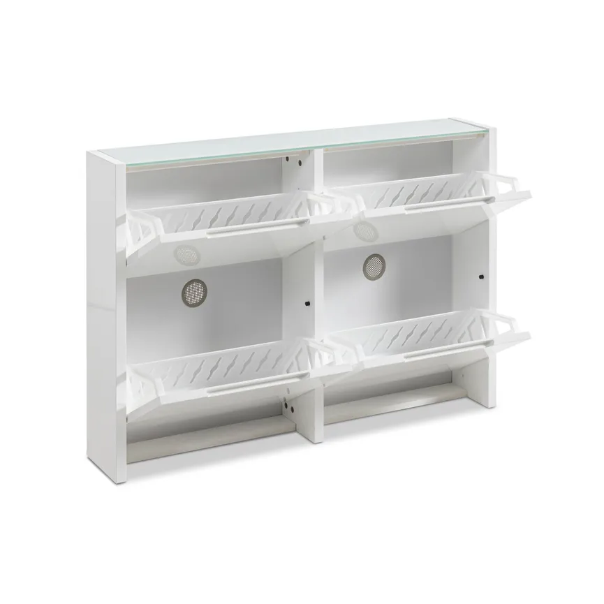 2x2 Klappen-Schuhschrank detail