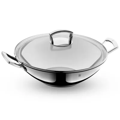 Wok mit Glasdeckel