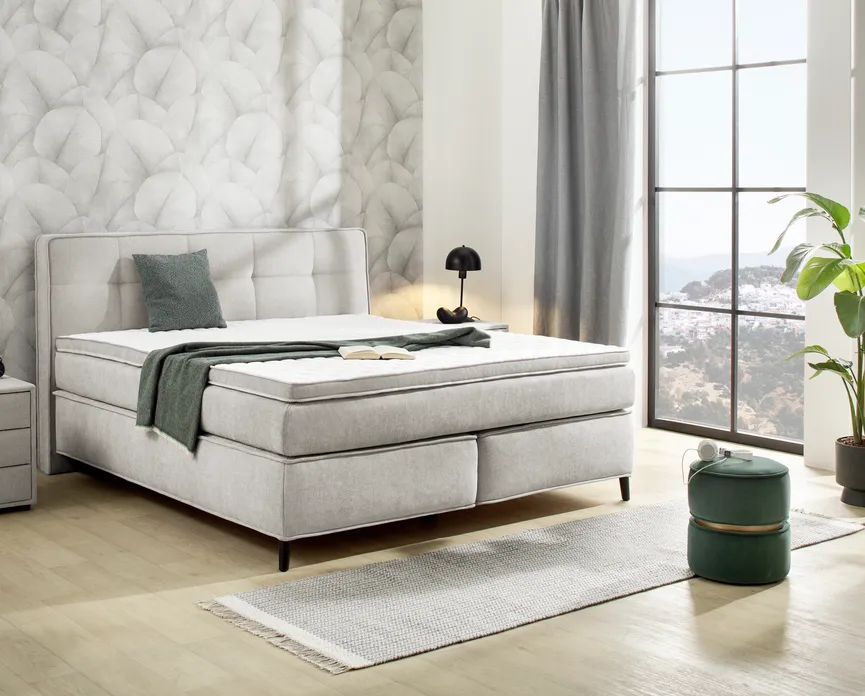 Boxspringbett 180x200 cm milieu