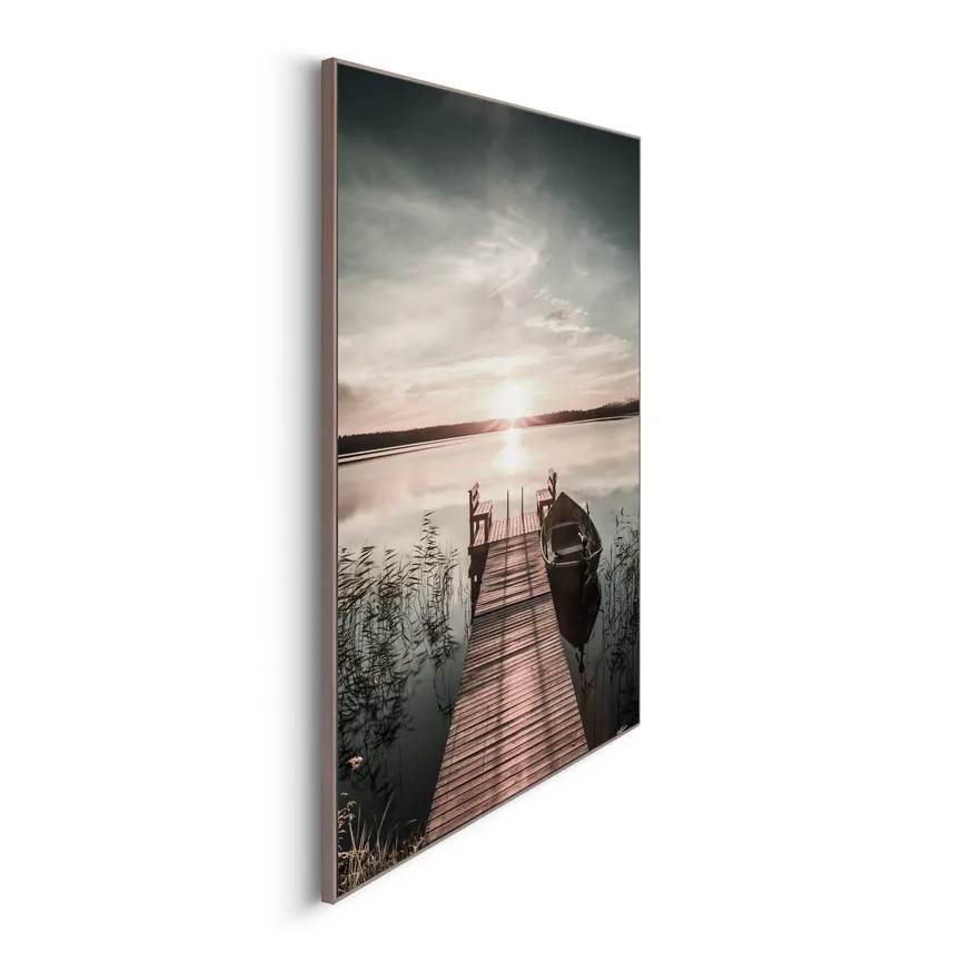 Bild gerahmt "Scandic Jetty" detail