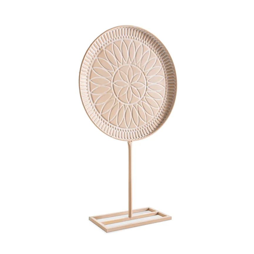 Dekoobjekt "Teller" M  beige hauptaufnahme
