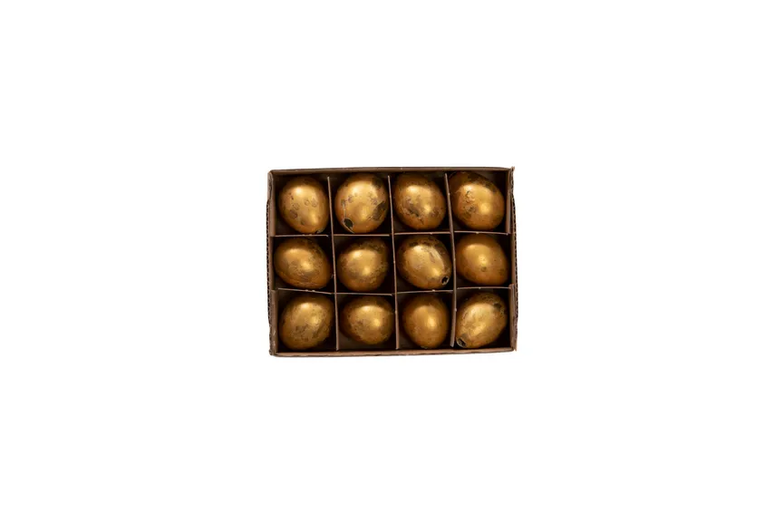 Wachtelei 12er-Set gold hauptaufnahme