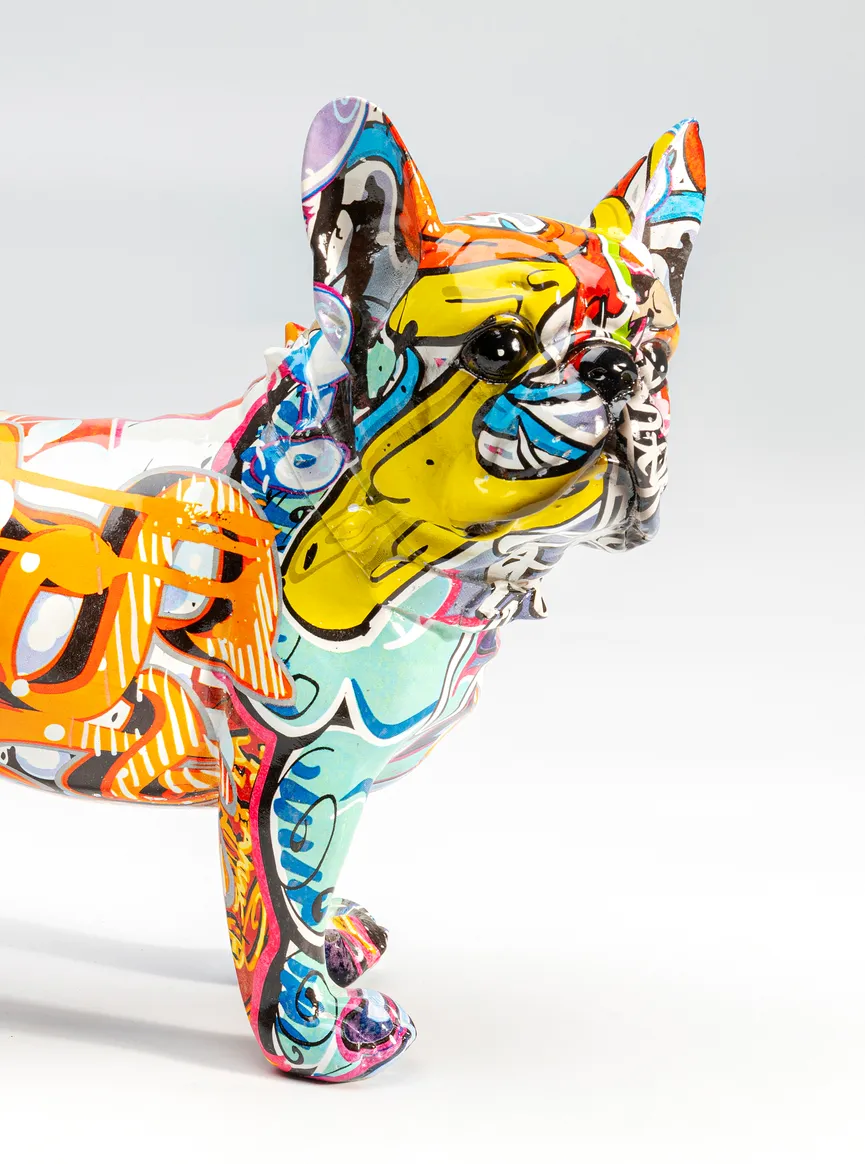 Figur "Grafitti Dog" Hund detail