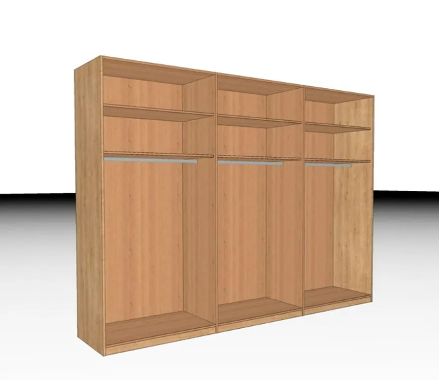 Drehtürenschrank 6-trg. detail