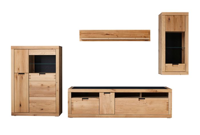 IDEAL Wohnen Wohnwand Artisan-Eiche Esberg