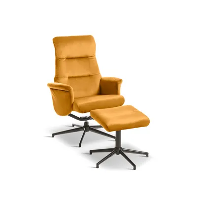 Sessel mit Hocker