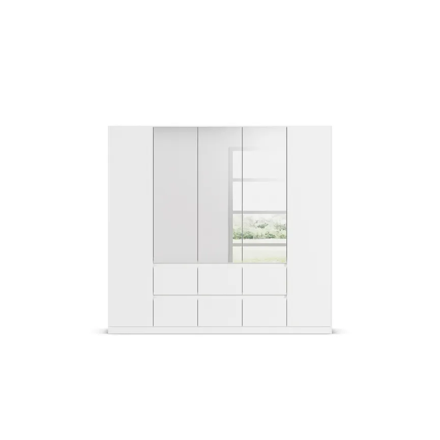 Drehtürenschrank 5-trg. detail