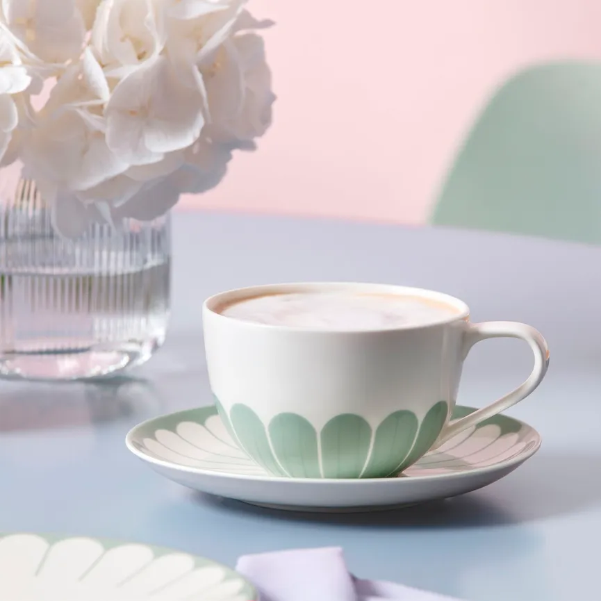 Cappuccinoobertasse "Fleur" milieu