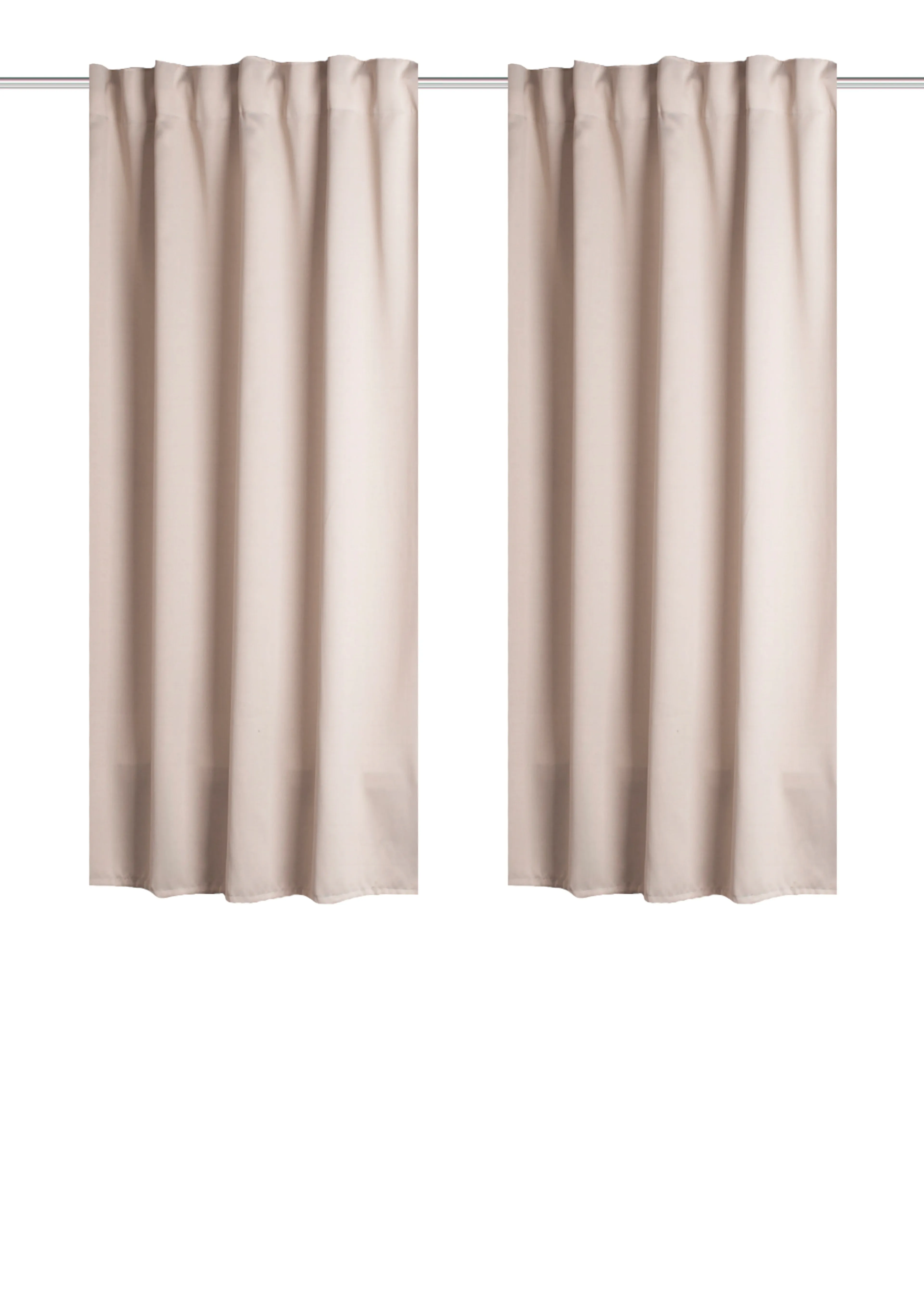 Fertiggardine Blacky 2er Set 140 x 175 cm