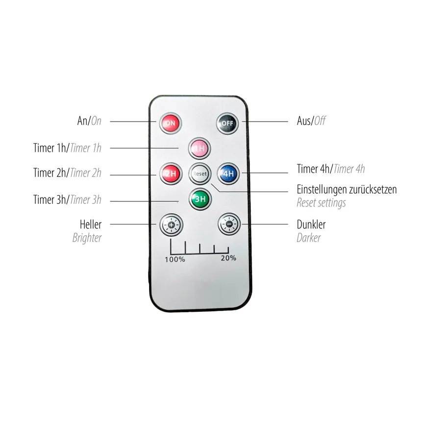 Akku-Wandleuchte "Akku-Chia" detail