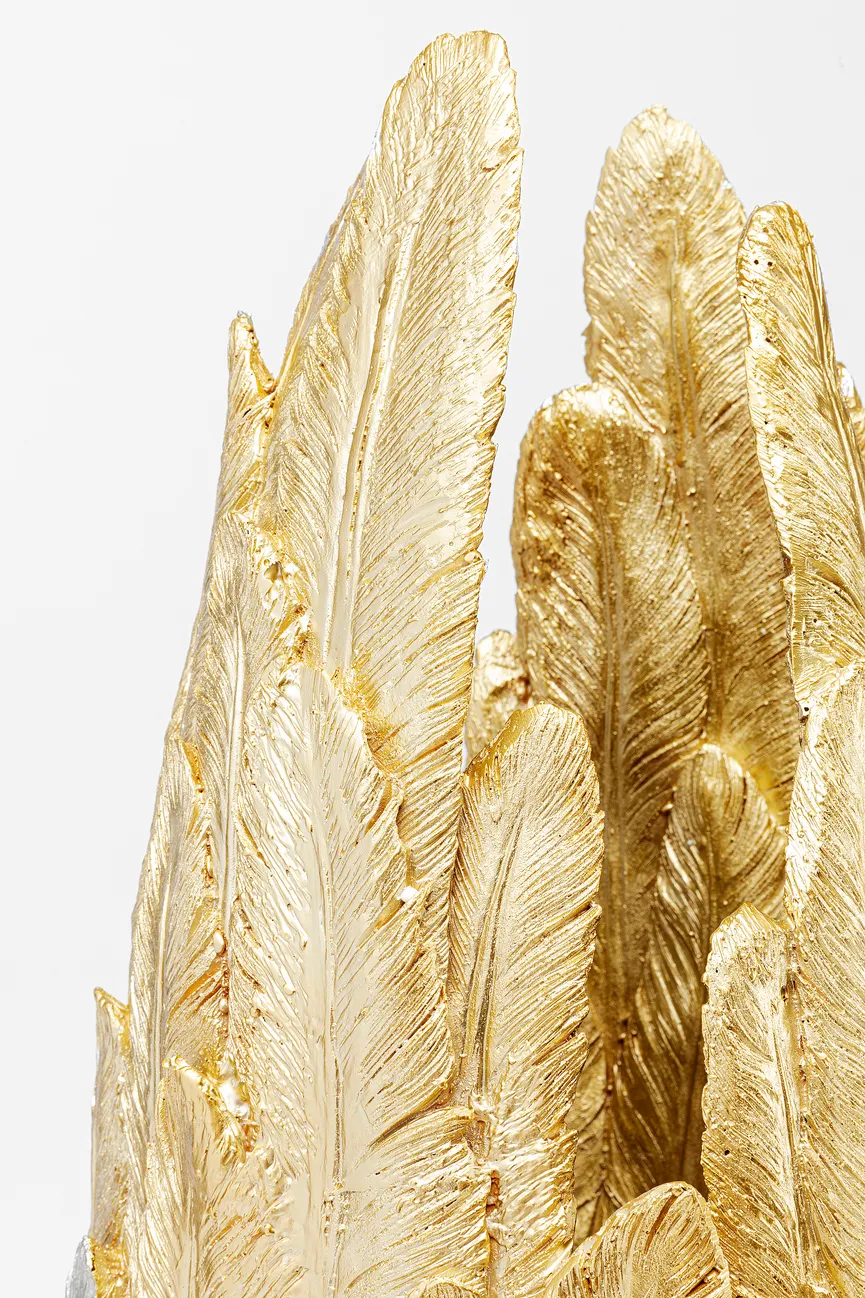 Vase "Feathers" S gold detail