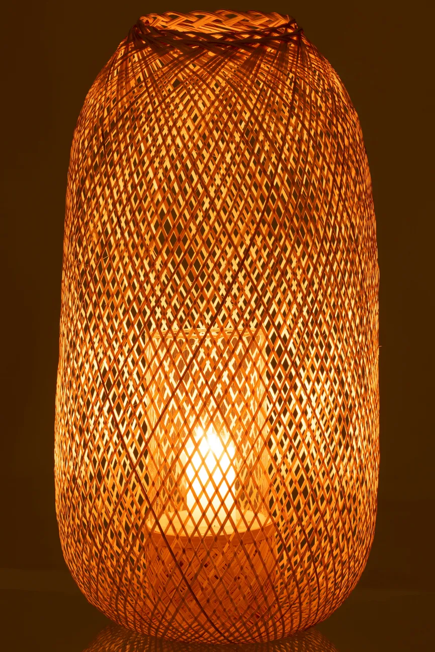 Laterne "Hazel" natur L detail
