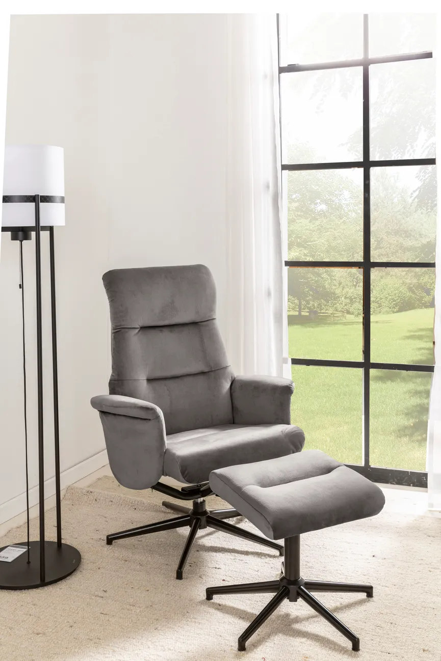 Relaxsessel + Hocker milieu