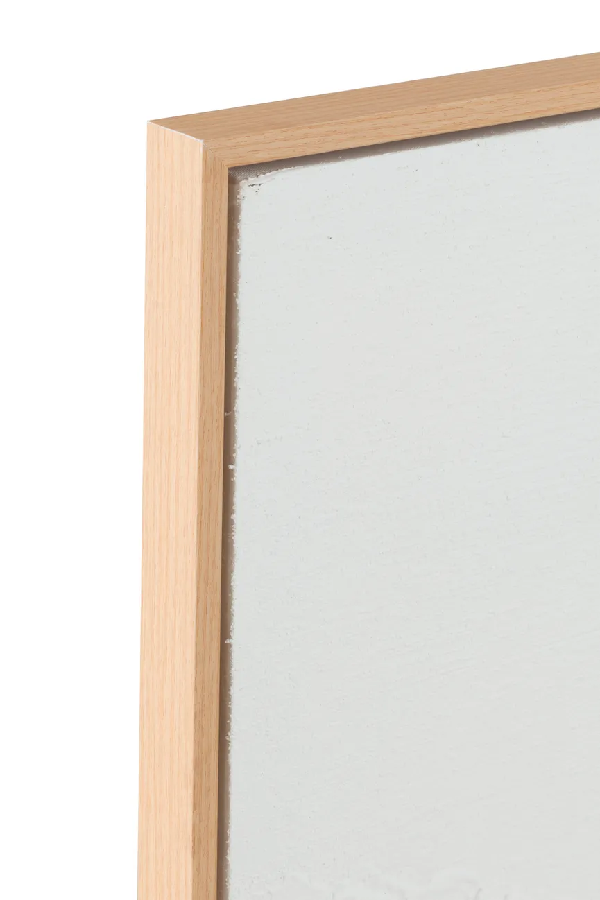 Keilrahmenbild "Lauwra" weiß detail