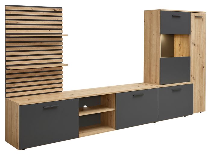 Wohnwand Artisan-Eiche Heathrow