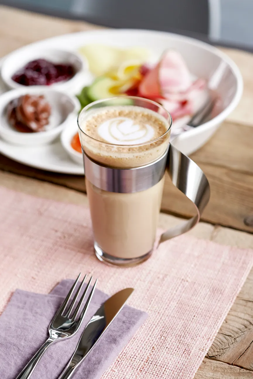Latte Macchiato-Glas milieu