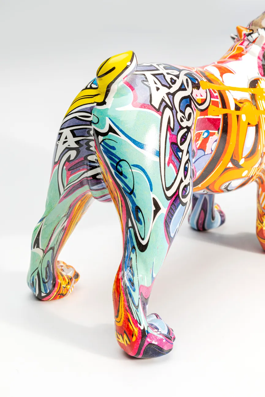 Figur "Grafitti Dog" Hund detail