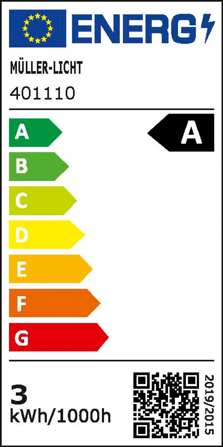 E14/2,2W LED Tropfen Retro energielabel