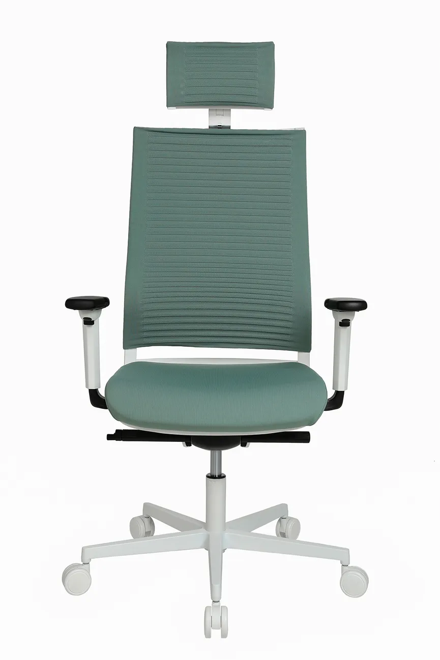 Drehstuhl graugrün hauptaufnahme