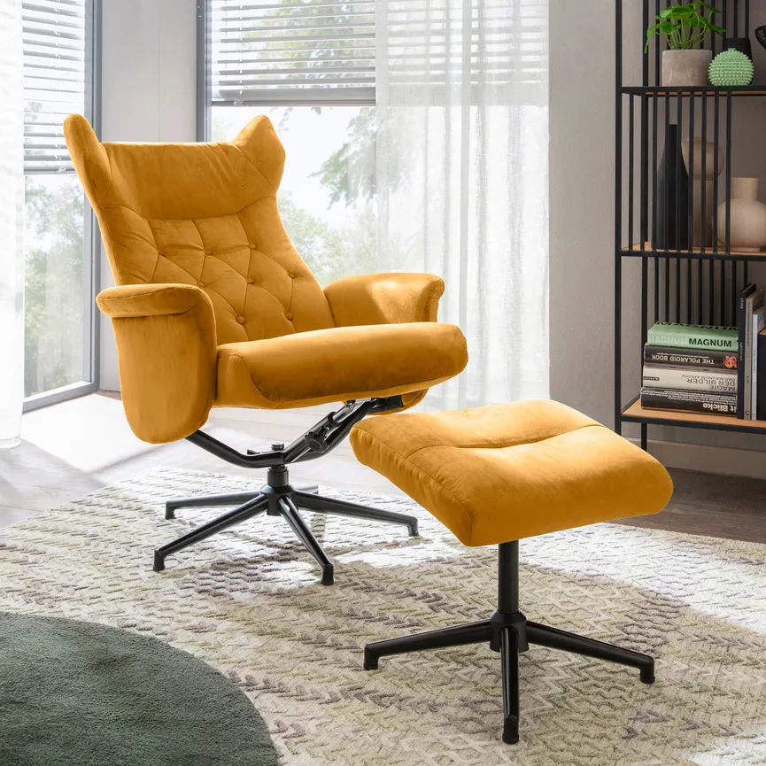 Relaxsessel + Hocker detail