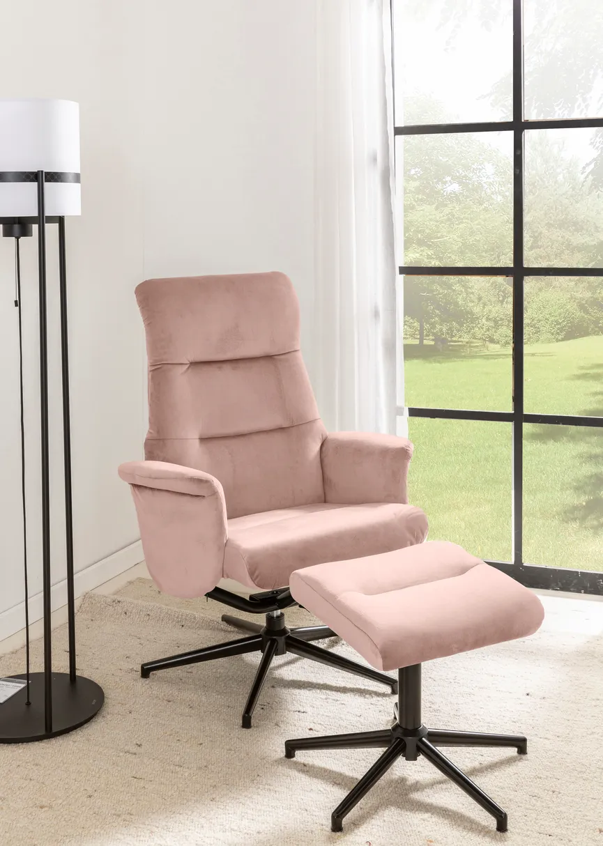 Relaxsessel + Hocker milieu