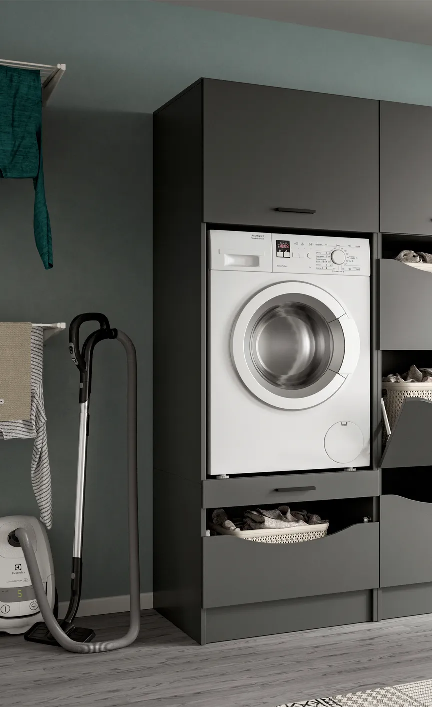 Waschmaschinenschrank milieu