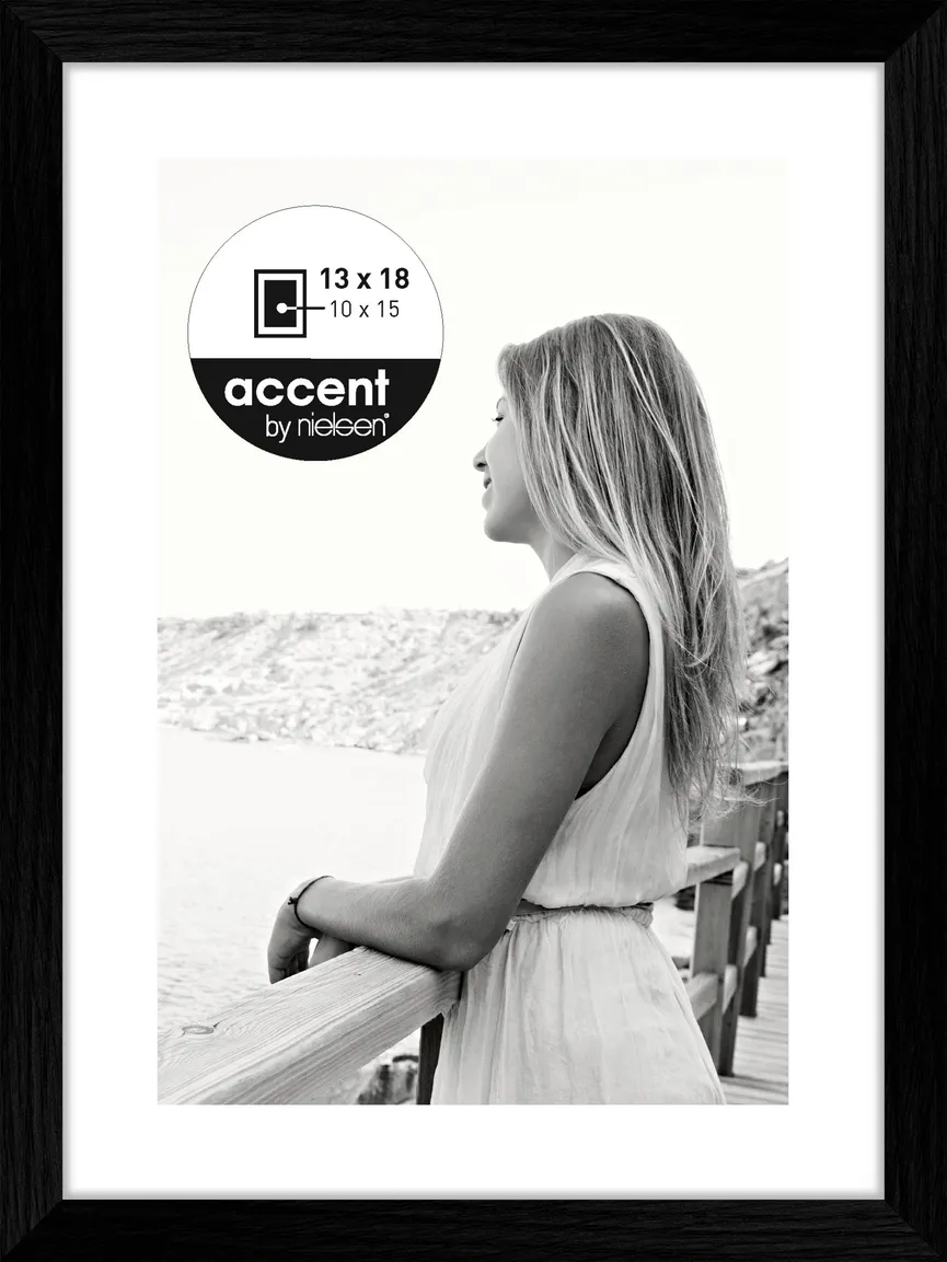 Rahmen Aura 13x18 cm schwarz hauptaufnahme