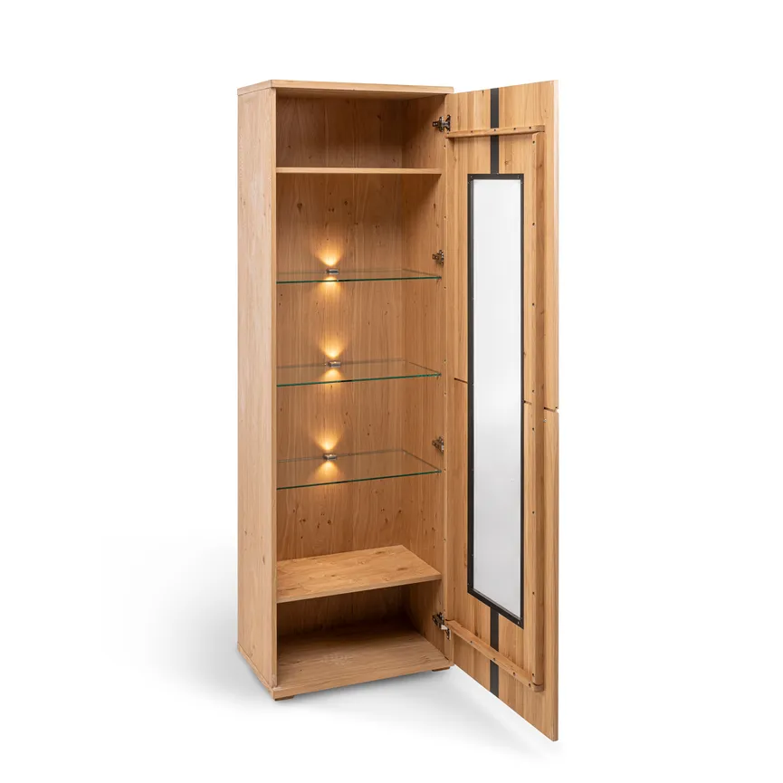 Vitrine rechtsanschlag detail