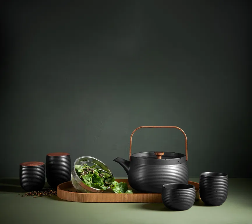 Teeschale "Japandi" schwarz milieu