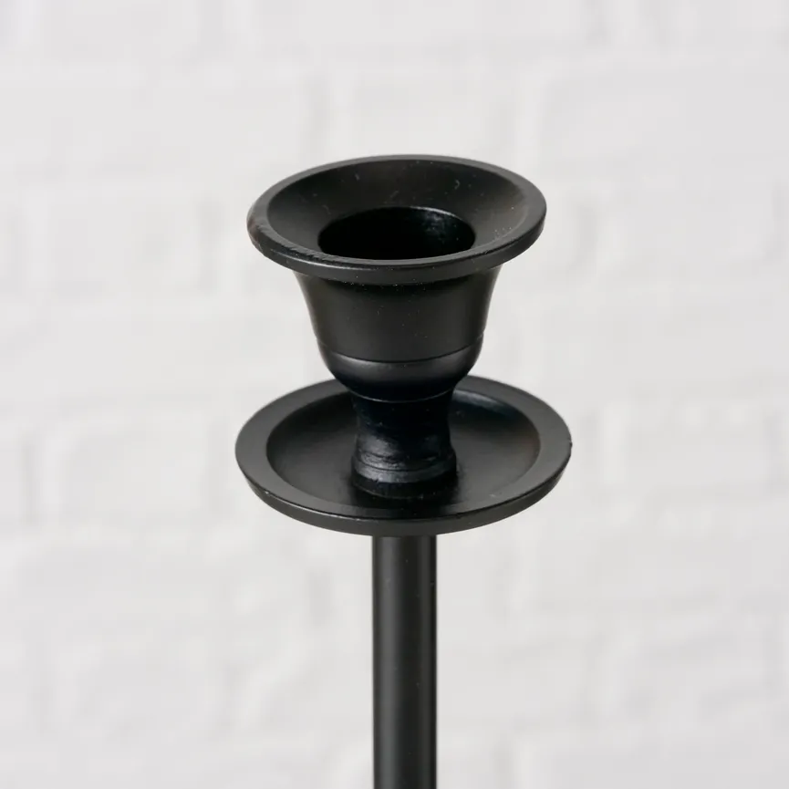 Kerzenleuchter "Erono" schwarz detail
